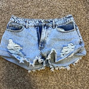 jean shorts w/ rips